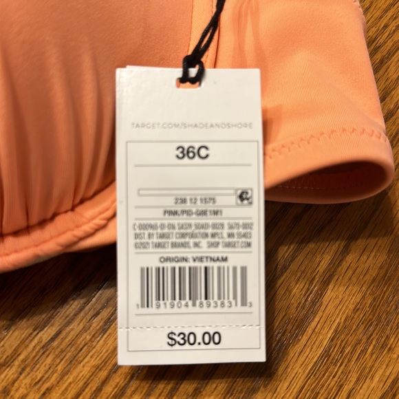 Shade & Shore Pink Lightly Lined with Lift Halter Style Underwire 36C Sw… - Picture 6 of 7